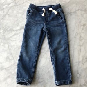 Gap pull-on denim joggers